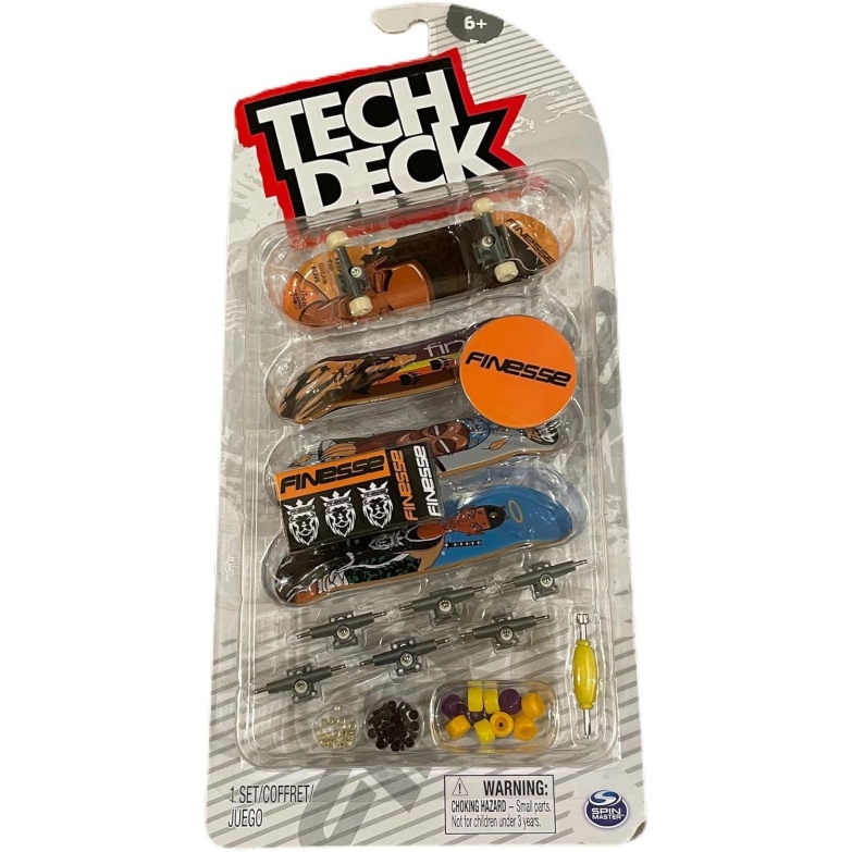 Tech Deck Deluxe Sk8Shop 4 Pack Mini Skateboard Fingerboard Multi (Finesse)