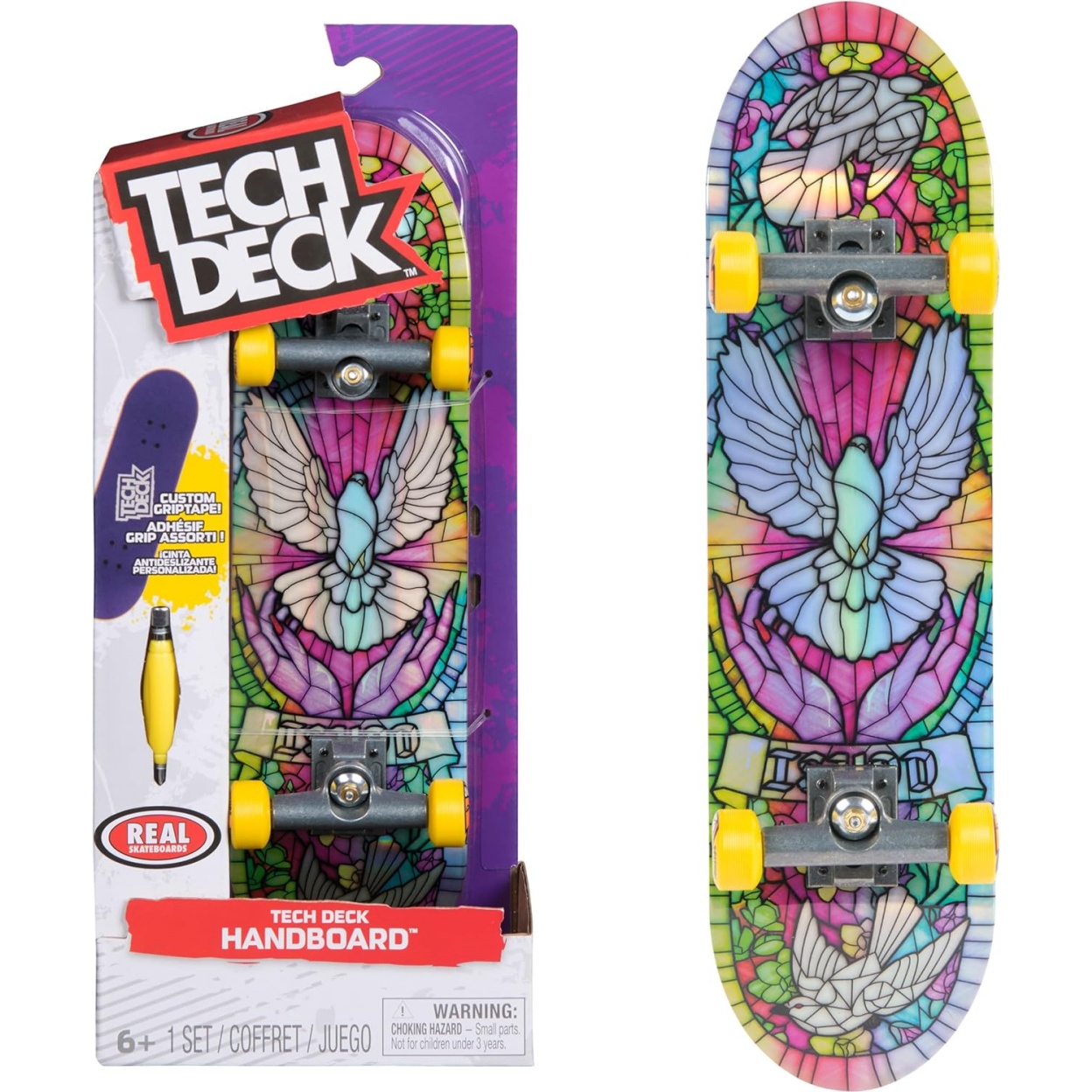 Tech Deck, Real Skateboards Handboard; Authentic Mini Skateboards, Kids Toys For Boys & Girls, Ages 6 And Up (Hands Use Only)