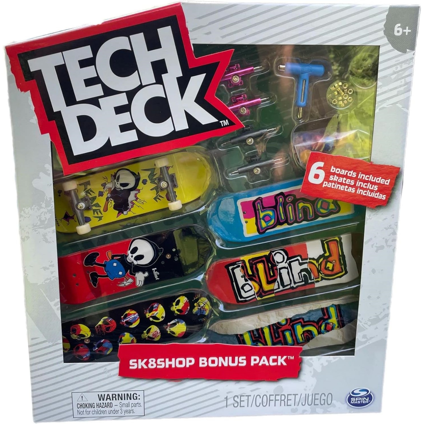 Tech Deck Sk8Shop Bonus Pack Mini Finger Skateboard Multi Pack 2022 Series (Blind 2023 (Sk8Shop Bonus Pack))